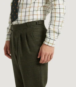 Trousers & Breeks|Purdey Men's Technical Tweed Two Pleat Sporting Trousers In Strathbeg
