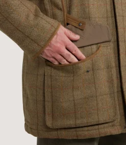 Field Coats|Purdey Men's Tweed Raglan Field Coat in Morar