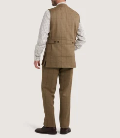 Sporting Vests & Gilets|Purdey Men's Tweed Sporting Vest in Morar