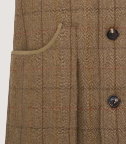 Sporting Vests & Gilets|Purdey Men's Tweed Sporting Vest in Morar
