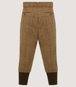Trousers & Breeks|Purdey Men's Tweed Two Pleat Breek with Storm Cuff in Morar