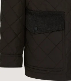 Fleece & Jackets|Purdey Men's Winchester Quilted Jacket in Walnut