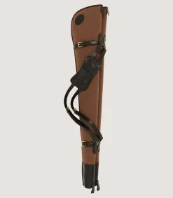 Gun Covers, Cartridge Bags & Belts|Purdey Nettle Canvas Double Gun Cover In Walnut