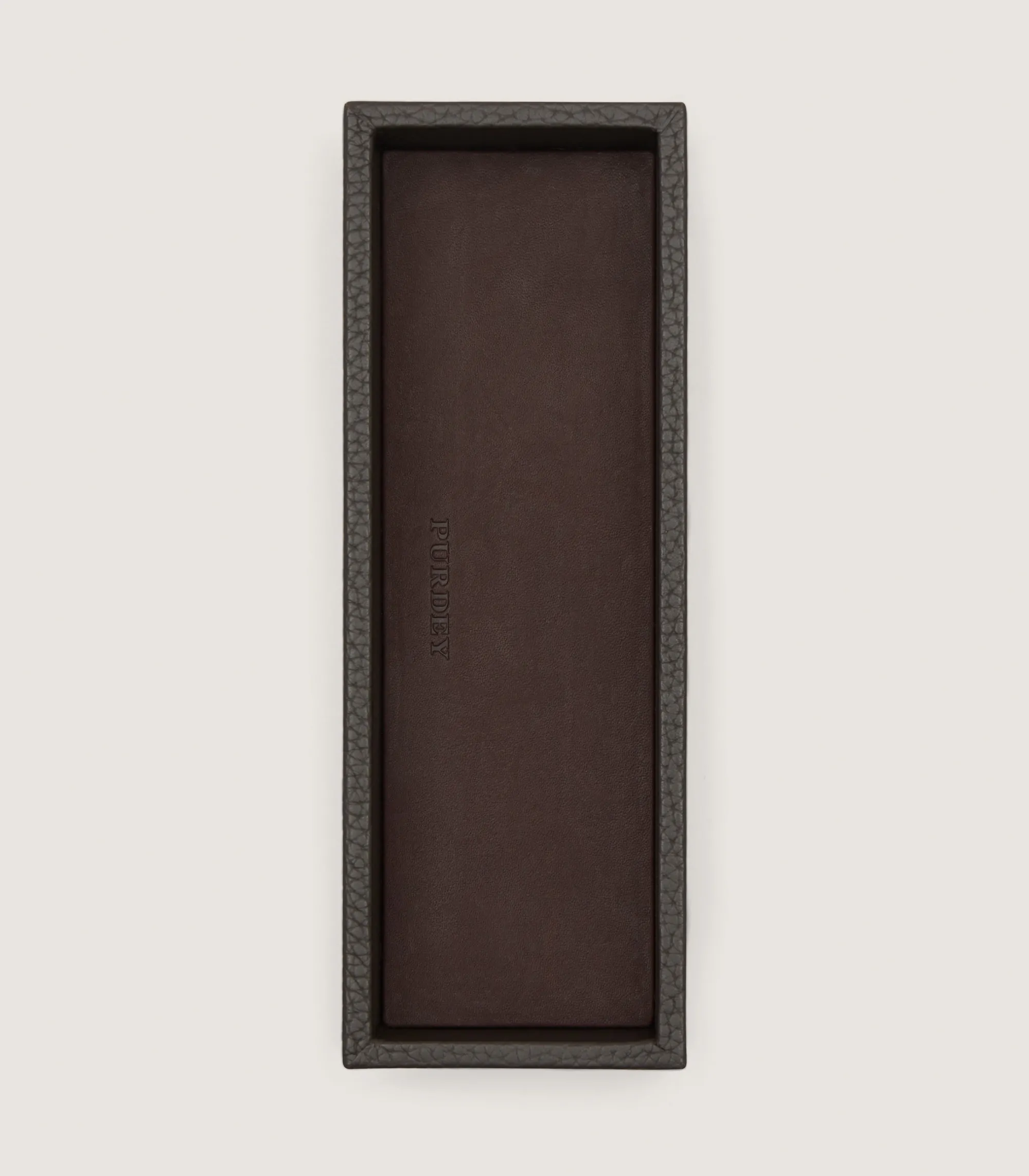 Leather Goods|Purdey Pen Tray in Dark Brown