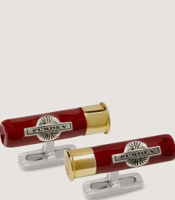 Cufflinks & Belts|Purdey Cartridge Enamel Cufflinks In Silver