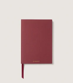 Homeware|Purdey Notebook in Burgundy