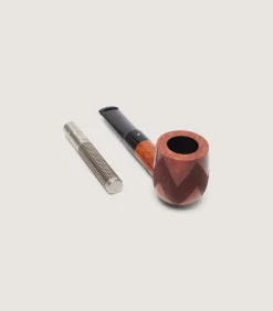 Homeware|Purdey X White Spot Walnut Pipe with Leather Case