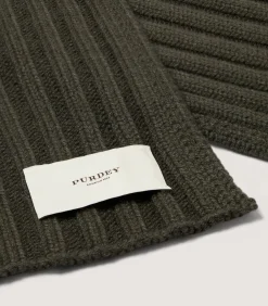 Scarves|Purdey Ribbed Chunk Scarf in Loden