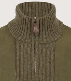 Knitwear|Knitwear|Purdey Unisex Quarter Zip Commando Sweater