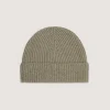 Hats & Caps|Hats & Caps|Purdey Unisex Ribbed Cashmere Beanie in Sage