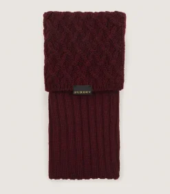 Socks & Gloves|Purdey Women's Aberdeen Sock In Audley Red