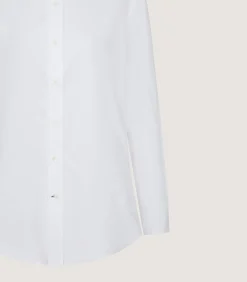 Shirts & Polos|Purdey Women's Button Down Signature Cotton Twill Shirt In White
