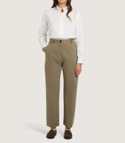 Shirts & Polos|Purdey Women's Button Down Signature Cotton Twill Shirt In White