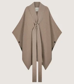 Capes & Ponchos|Purdey Women's Carrington Cape in Stone