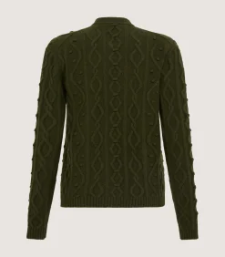 Knitwear|Purdey Women's Cashmere Aran Cardigan