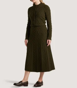 Knitwear|Purdey Women's Cashmere Aran Skirt