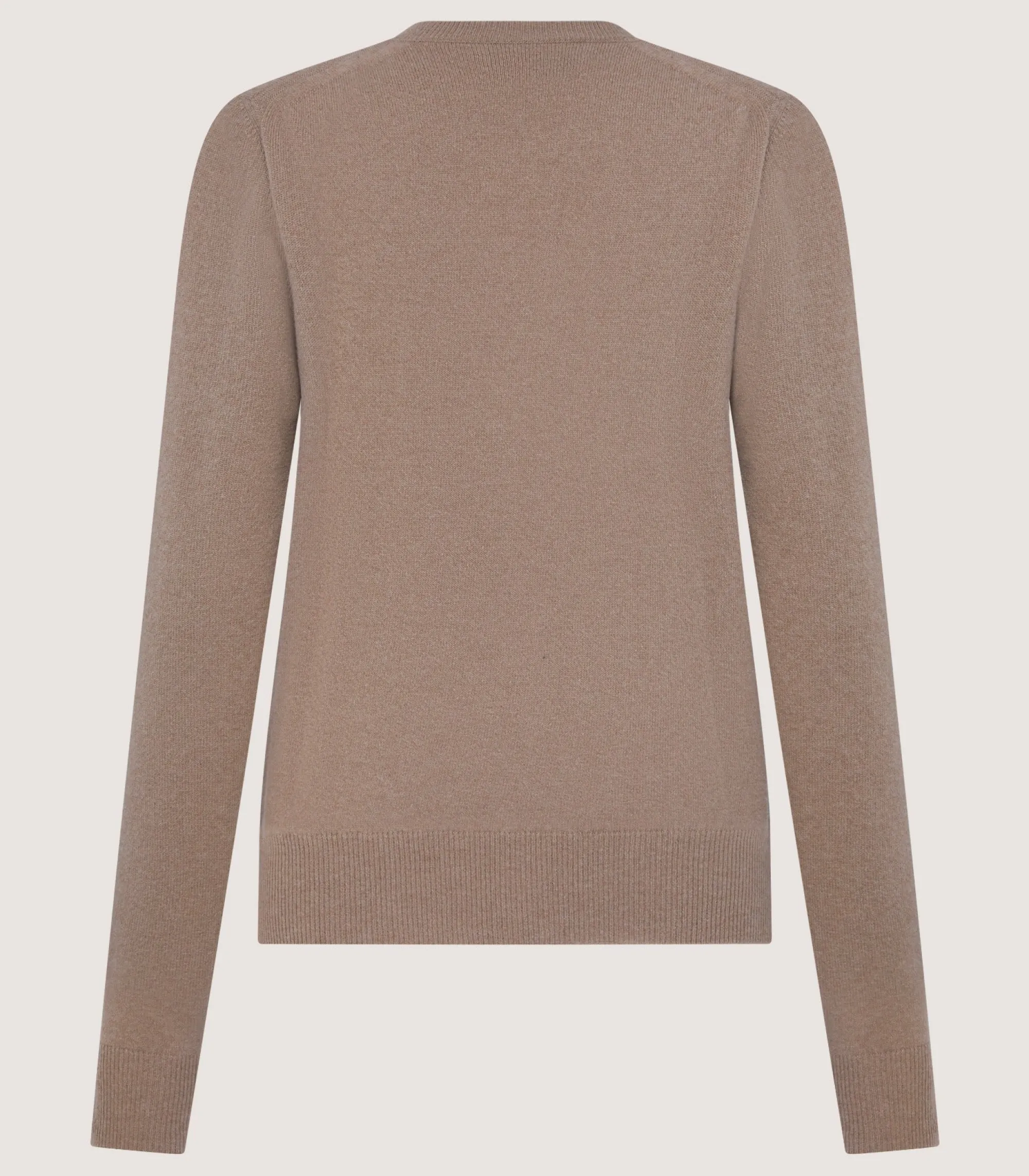 Knitwear|Purdey Women's Cork Crew Neck Jumper in Taupe