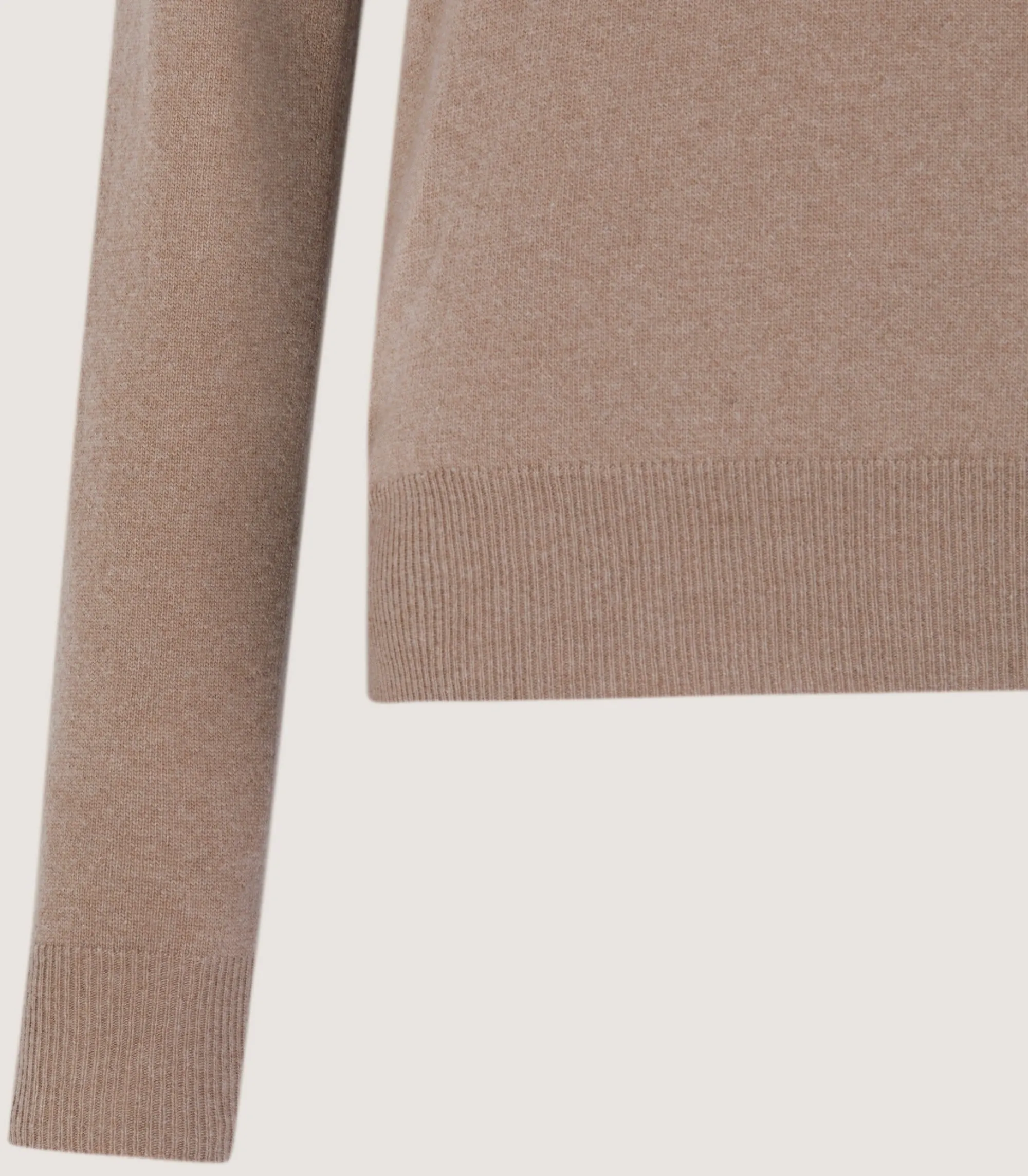 Knitwear|Purdey Women's Cork Crew Neck Jumper in Taupe