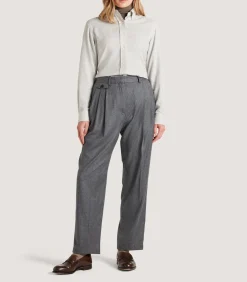 Shirts & Polos|Purdey Women's Cotton Cashmere Button Down Shirt