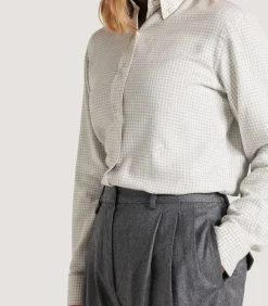 Shirts & Polos|Purdey Women's Cotton Cashmere Button Down Shirt