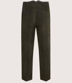 Trousers & Breeks|Purdey Women's Double Pleat Trouser In Loden