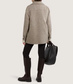 Outerwear|Purdey Women's Estate Coat in Pebble