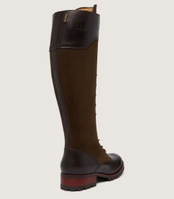 Footwear|Purdey Women's Le Chameau La Parisienne Boot In Dark Brown