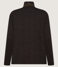 Fleece & Jackets|Outerwear|Purdey Women's Merino Tech Jersey Jacket in Bark