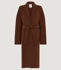 Outerwear|Purdey Women's Portman Coat In Dark Umber