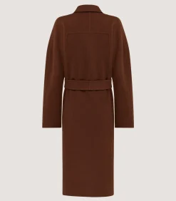 Outerwear|Purdey Women's Portman Coat In Dark Umber