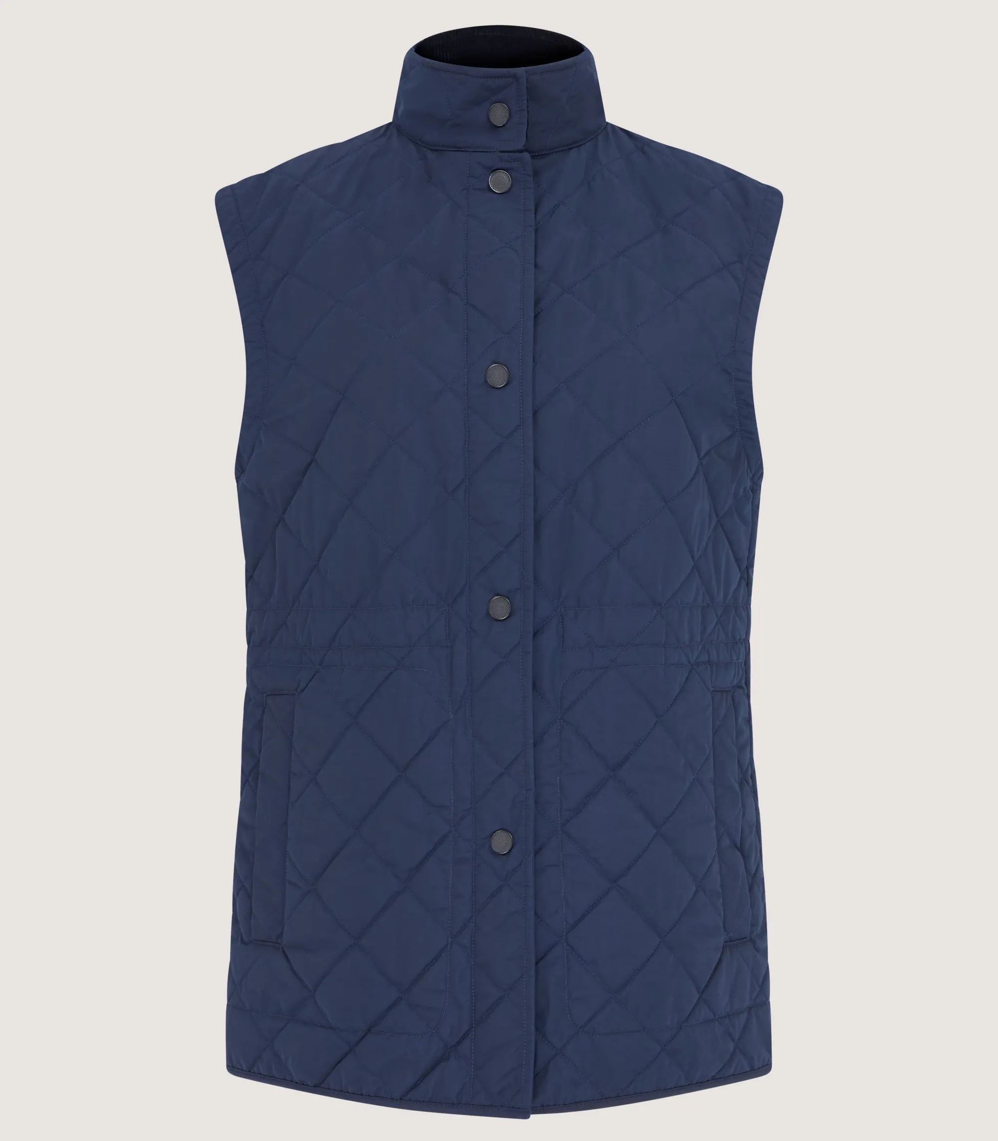 Sporting Vests & Gilets|Outerwear|Purdey Women's Quilted Gilet in Navy