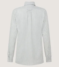 Shirts & Polos|Purdey Women's Sage Cotton Linen Button Down Shirt