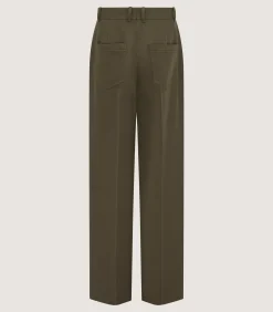 Trousers & Breeks|Purdey Women's Seymour Trouser in Dark Olive