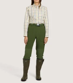 Trousers & Breeks|Purdey Women's Shropshire Lightweight Trousers In Fern Green