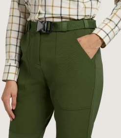 Trousers & Breeks|Purdey Women's Shropshire Lightweight Trousers In Fern Green