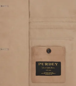 Fleece & Jackets|Purdey Women's Summer Dry Wax Safari Jacket In Taupe