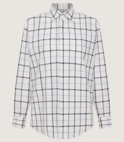 Shirts & Polos|Purdey Women's Summer Sporting Windowpane Shirt In Blue