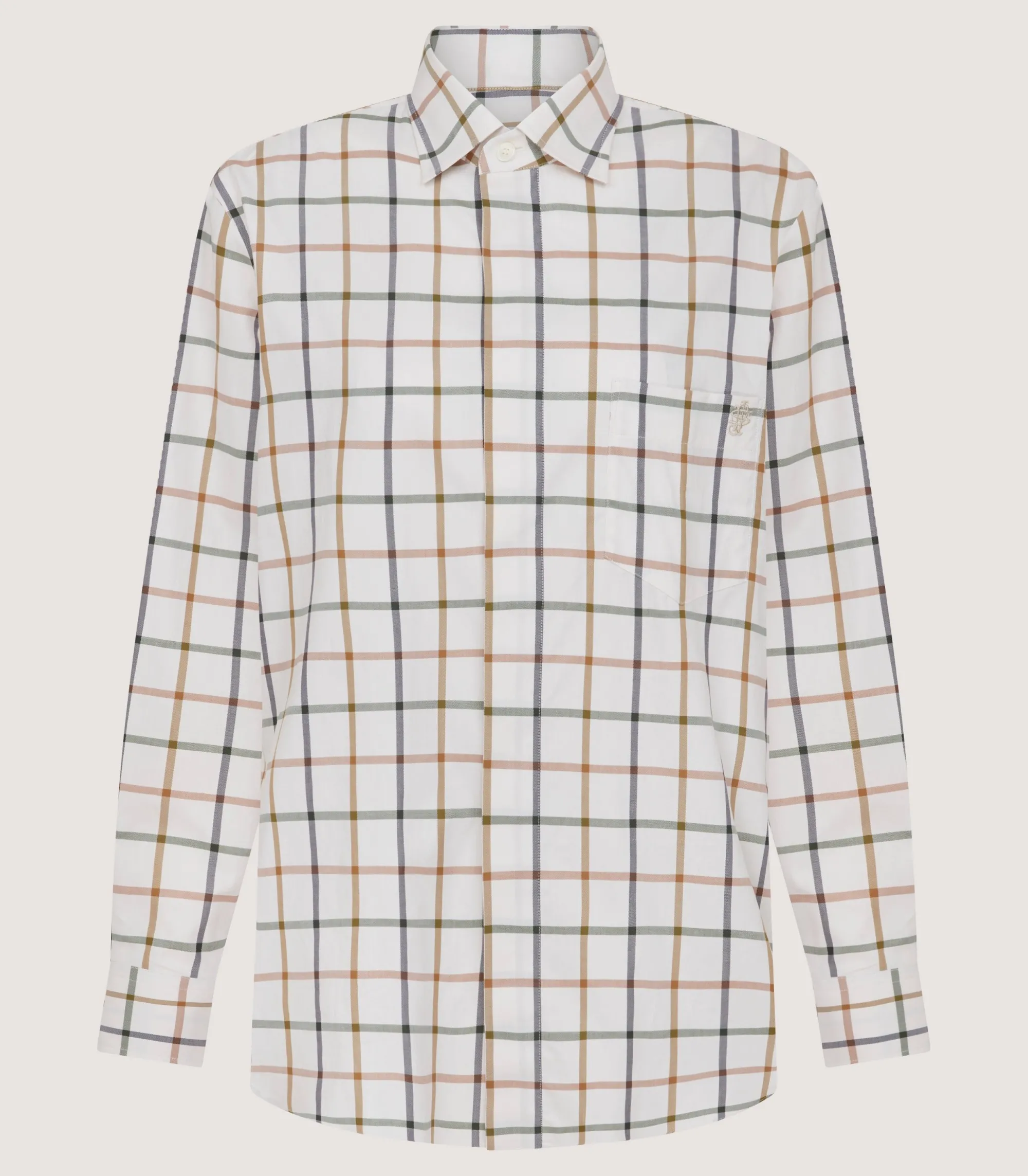 Shirts & Polos|Purdey Women's Summer Sporting Windowpane Shirt In Green