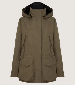 Field Coats|Purdey Women's Technical Lancashire Field Coat in Drab