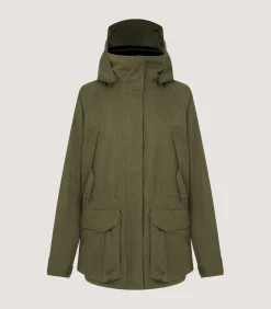 Field Coats|Purdey Women's Technical Lancashire Field Coat in Moss Green