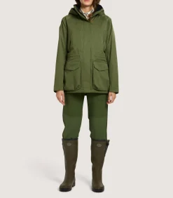 Field Coats|Purdey Women's Technical Lancashire Field Coat in Moss Green