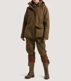 Field Coats|Purdey Women's Technical Tweed Lancashire Field Coat In Lomond