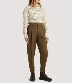 Trousers & Breeks|Purdey Women's Technical Tweed Two Pleat Sporting Trouser In Lomond