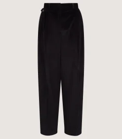 Trousers & Breeks|Purdey Women's Triple Pleat Trouser In Black
