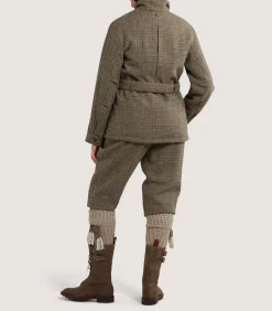 Fleece & Jackets|Purdey Women's Tweed Belted Jacket in Maree