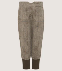 Trousers & Breeks|Purdey Women's Tweed Two Pleat Breek with Storm Cuff in Maree
