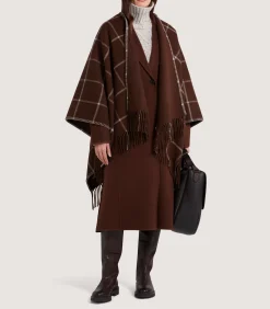Capes & Ponchos|Purdey Women's Welbeck Poncho in Chocolate