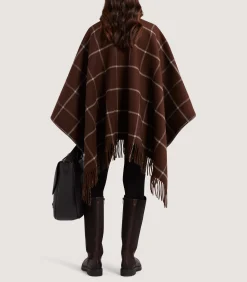 Capes & Ponchos|Purdey Women's Welbeck Poncho in Chocolate