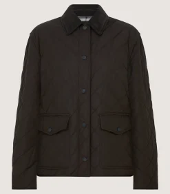 Fleece & Jackets|Purdey Women's Winchester Quilted Jacket in Walnut