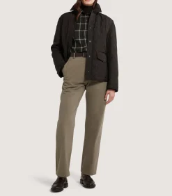 Fleece & Jackets|Purdey Women's Winchester Quilted Jacket in Walnut